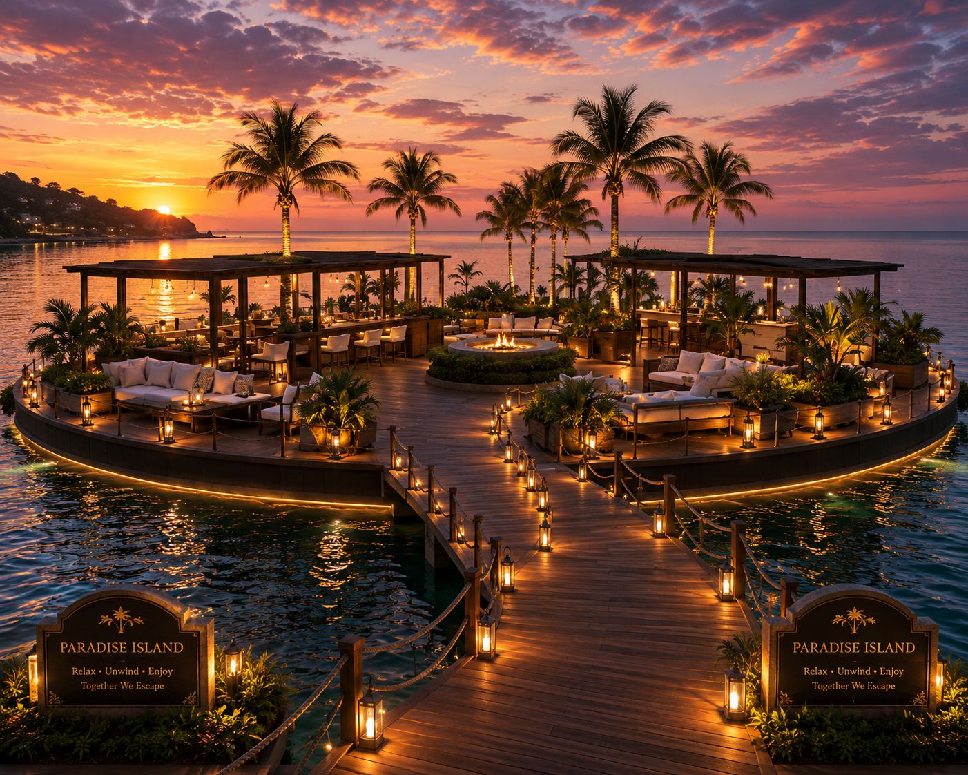 Floating Island Luxury Pavilion