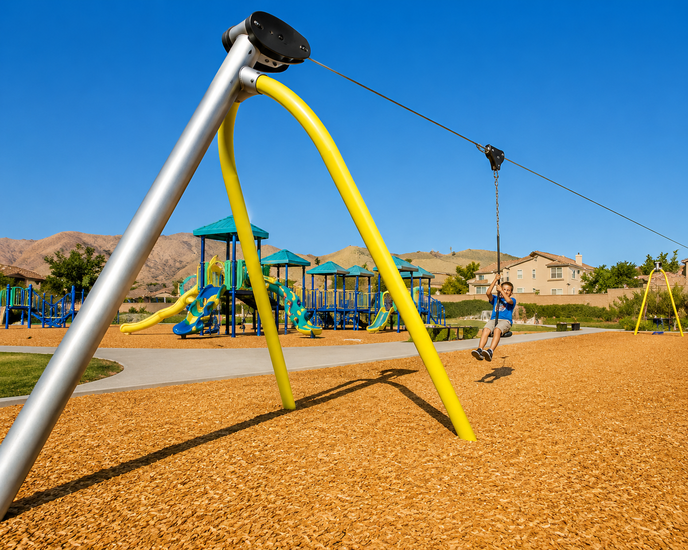 Single Lane Zip Line