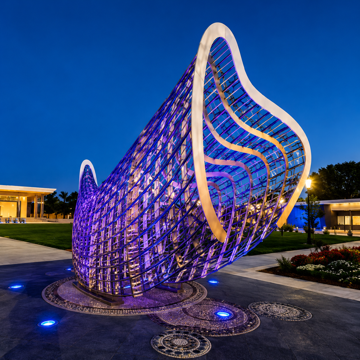 Aurora Wave Architectural Sculpture
