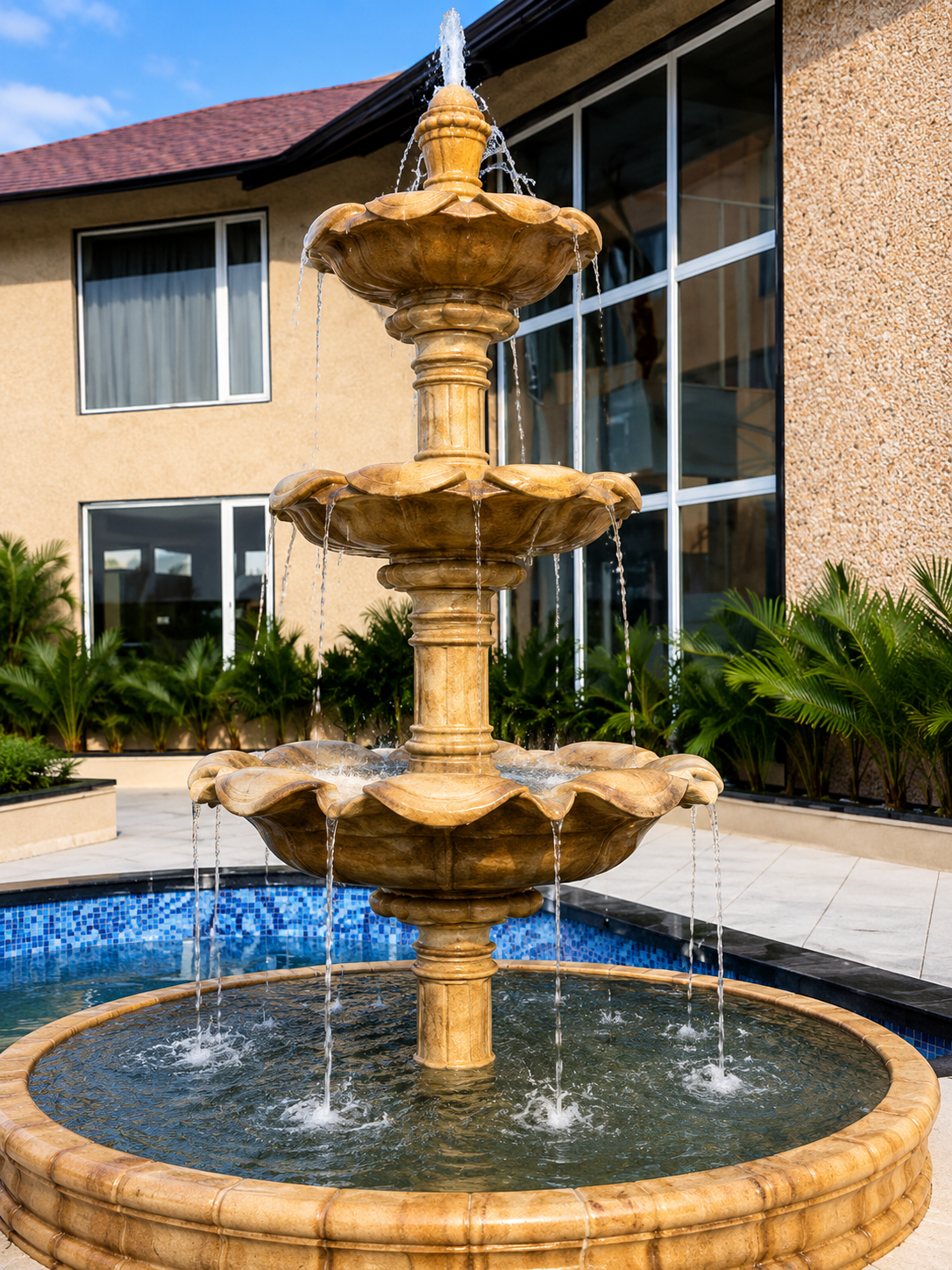 Classic Three-Tier Water Fountain