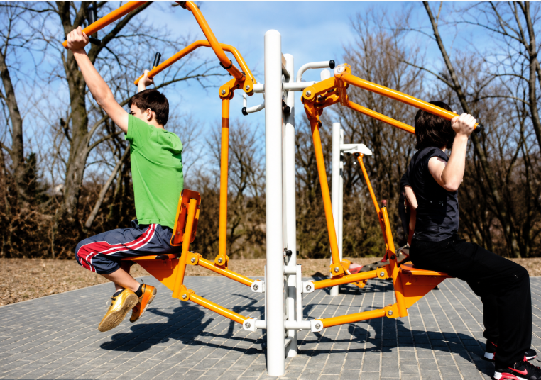 Outdoor Dual Chest Press Equipment