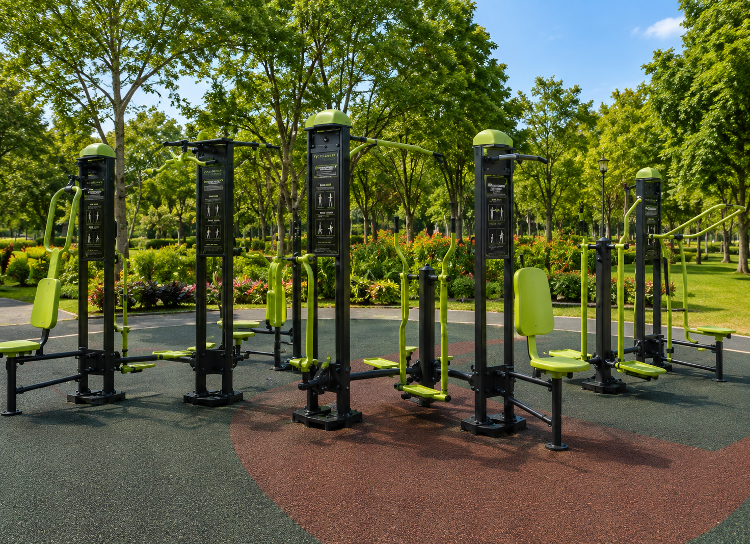 Outdoor Multi-Station Fitness Gym