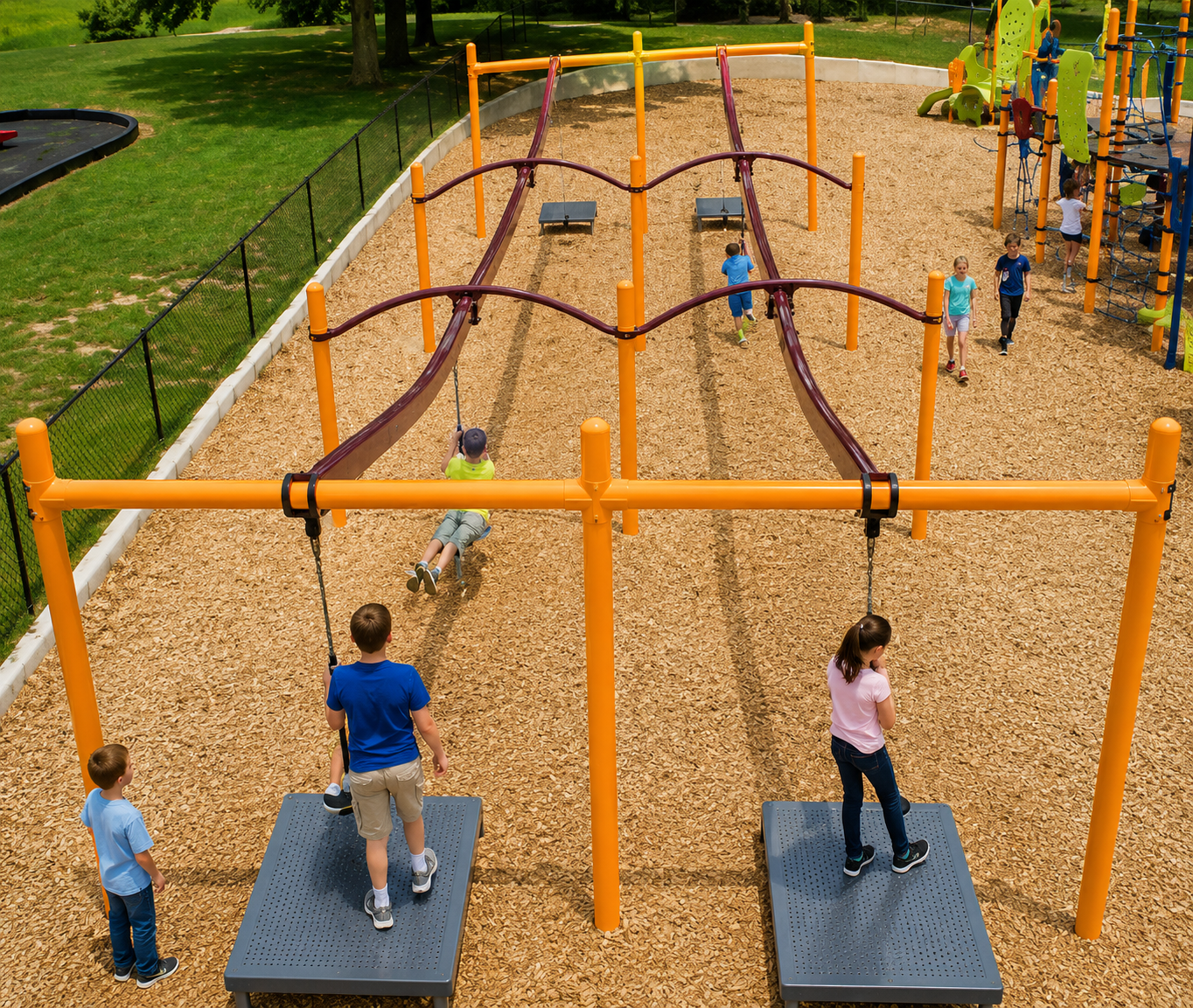 Multi-Lane Zip Line