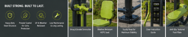 Outdoor Multi-Station Fitness Gym