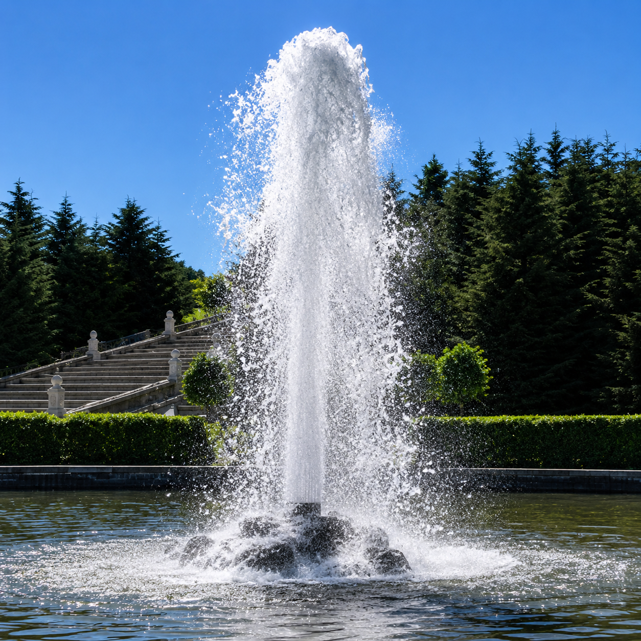 Central Jet Floating Fountain