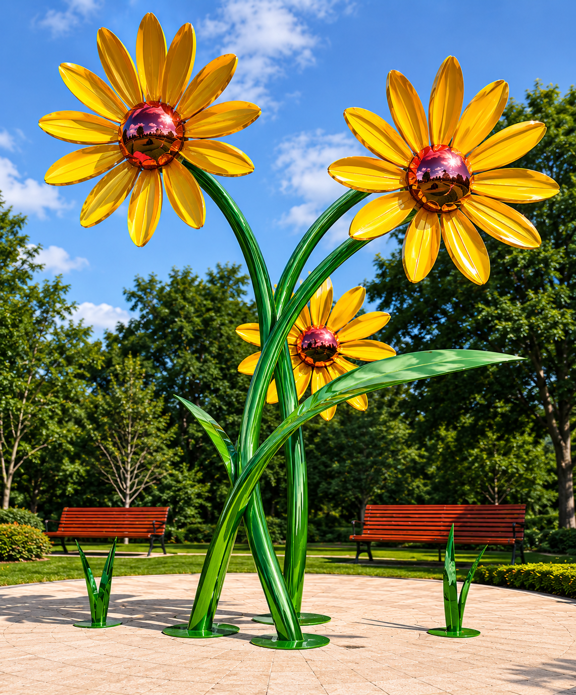 Sunflower Sculpture