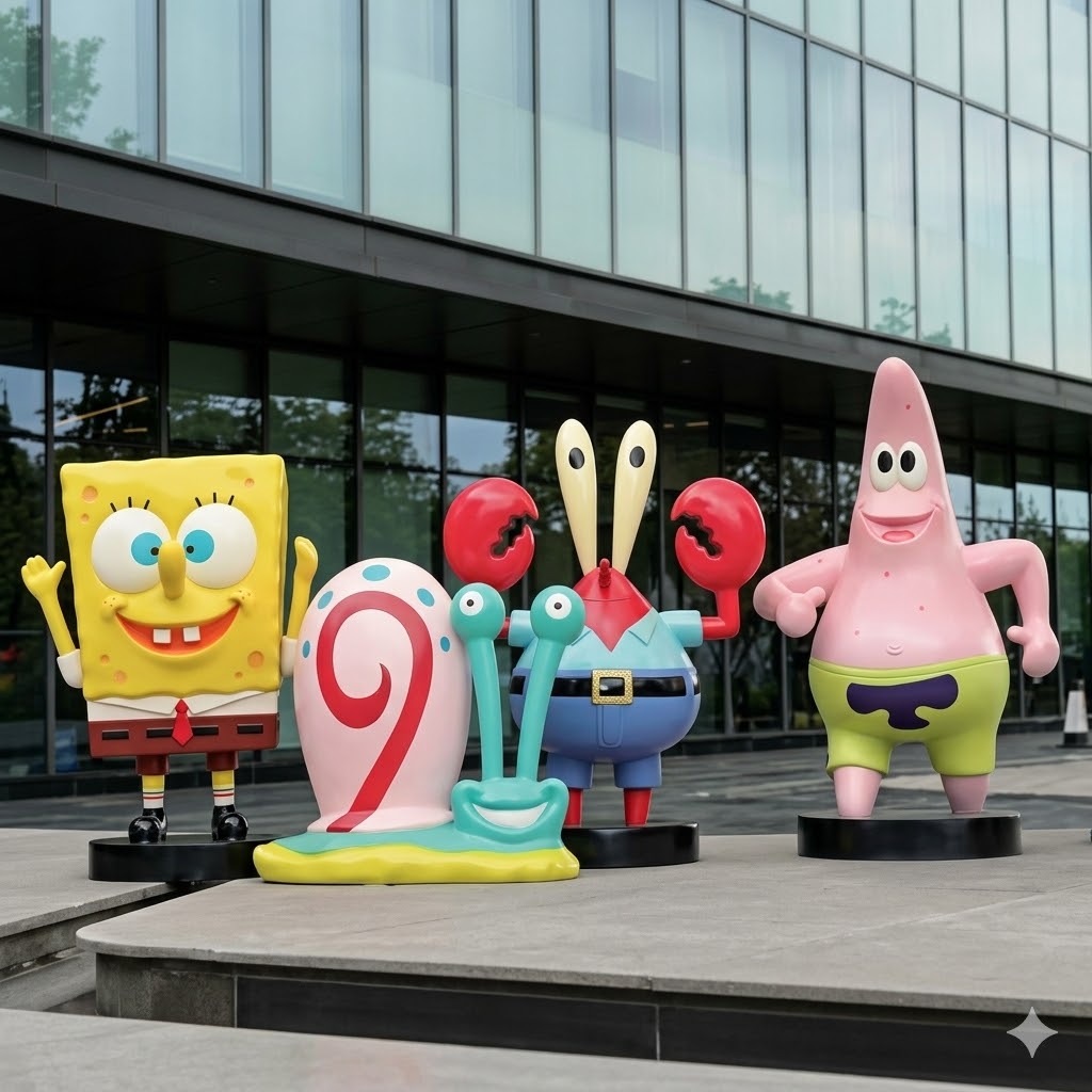 Cartoon Character Sculptures