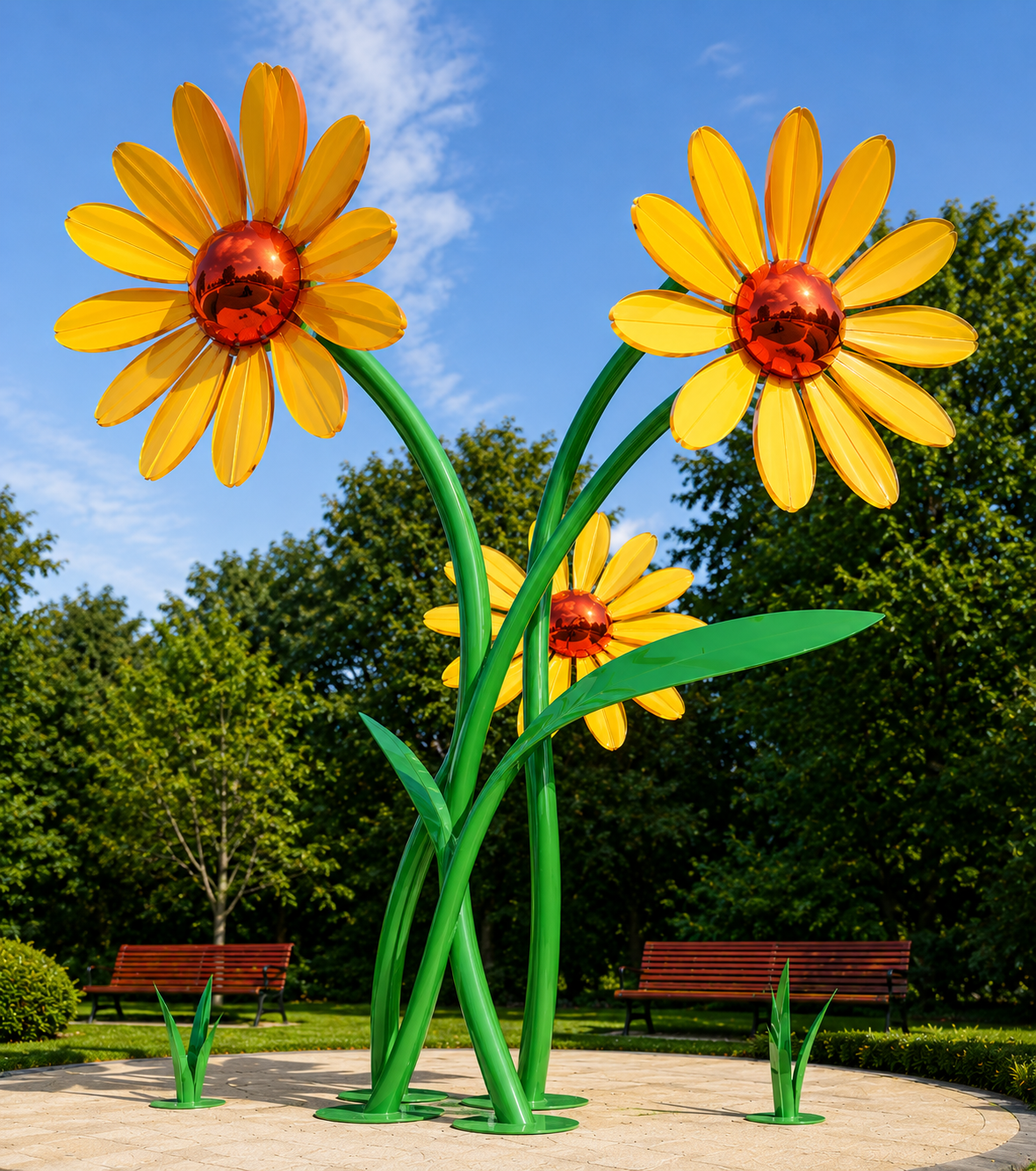 Sunflower Sculpture