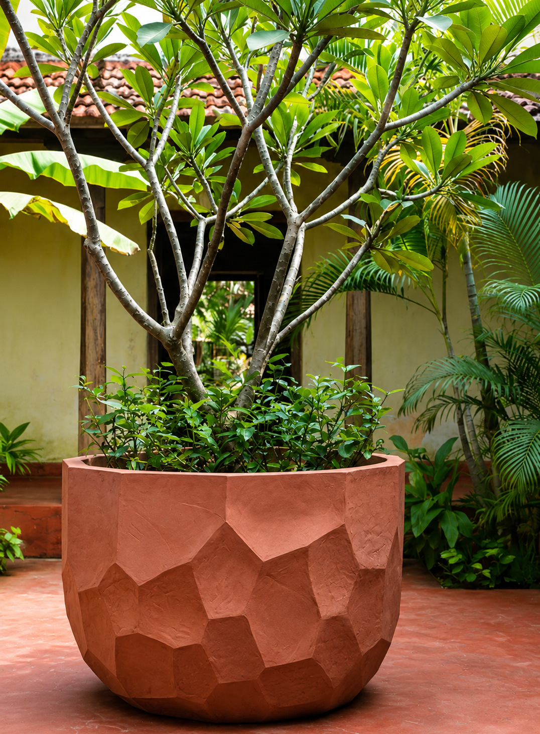 Designer Geometric Landscape Planter