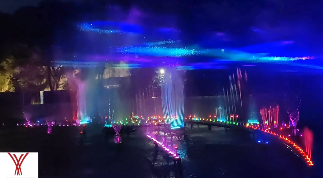 Multimedia Fountain – Video Projection & Laser Show