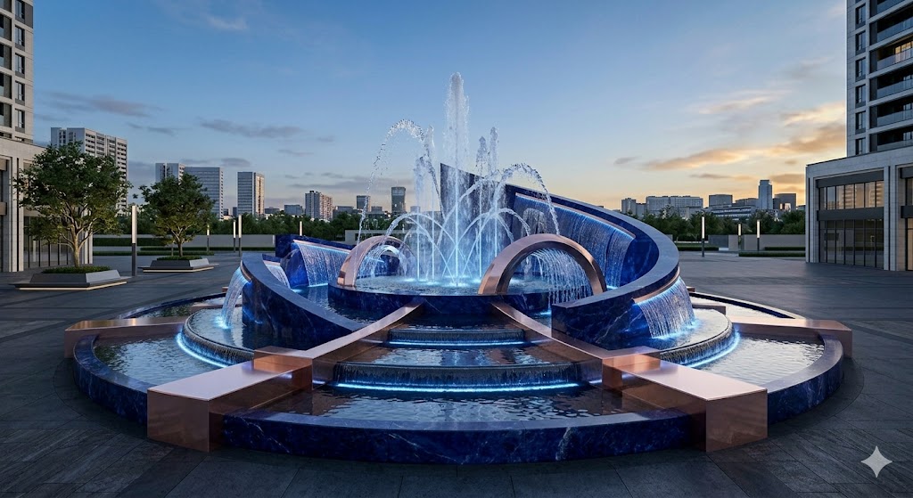 Contemporary Arc Fountain