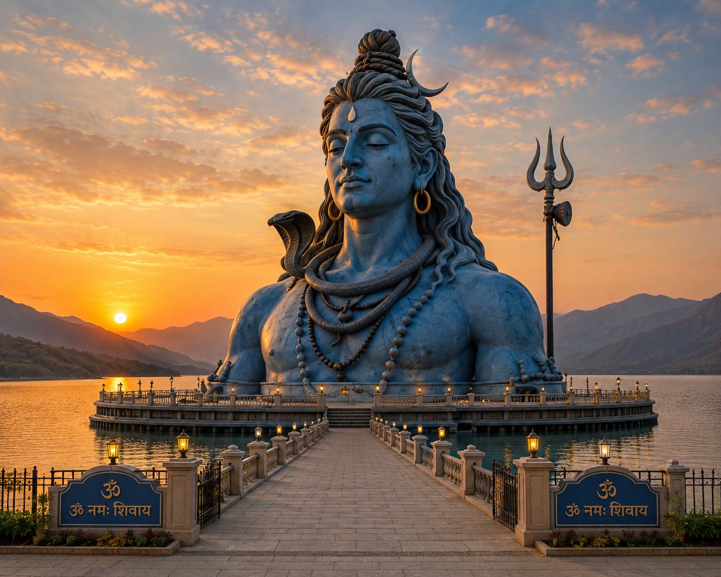 Floating Shiva Statue