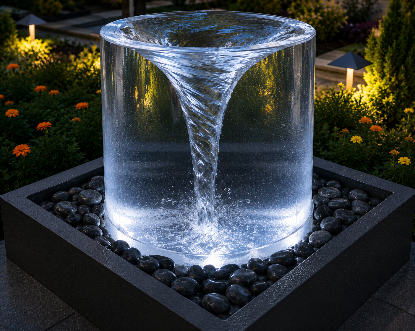 Vortex Cylinder Fountain