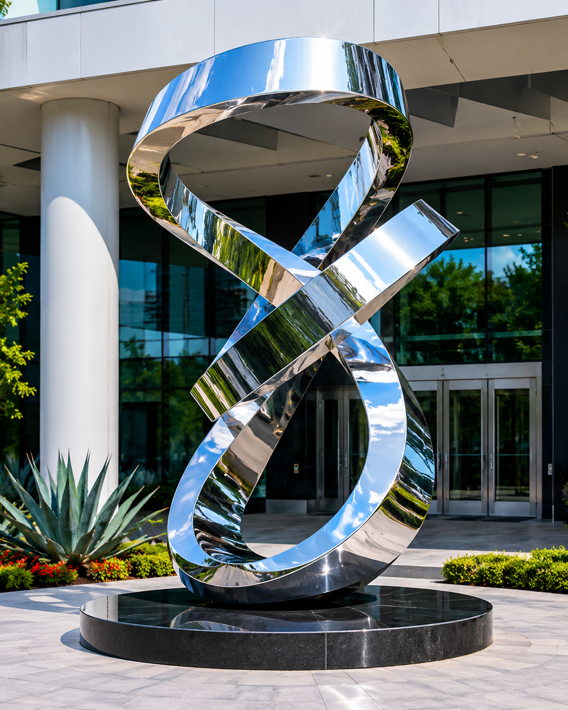 Infinity Loop Stainless Steel Sculpture