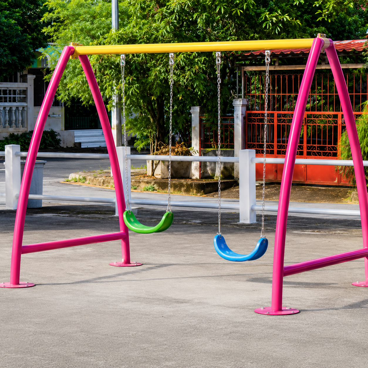 Dual Seat A-Frame Swing Set