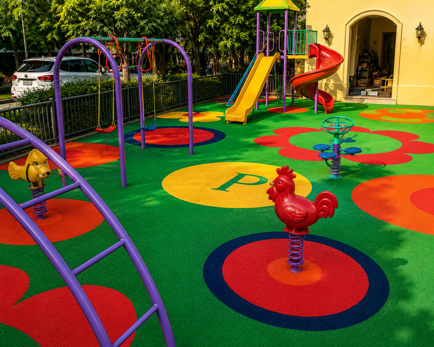 Designer EPDM Playground Safety Flooring